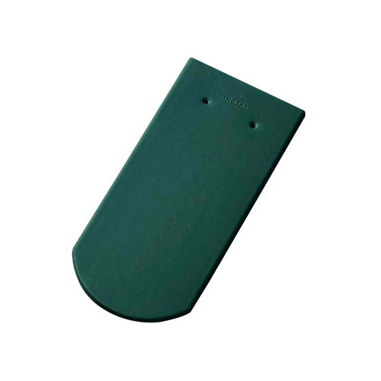 Fotografie produktu Tondach Bobrovka kulatý řez 19x40 střešní taška základní engoba tmavě zelená