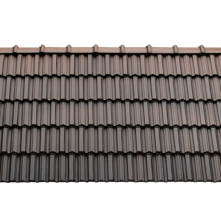 Střešní plocha Tondach Falcovka 11 engoba tmavě hnedá