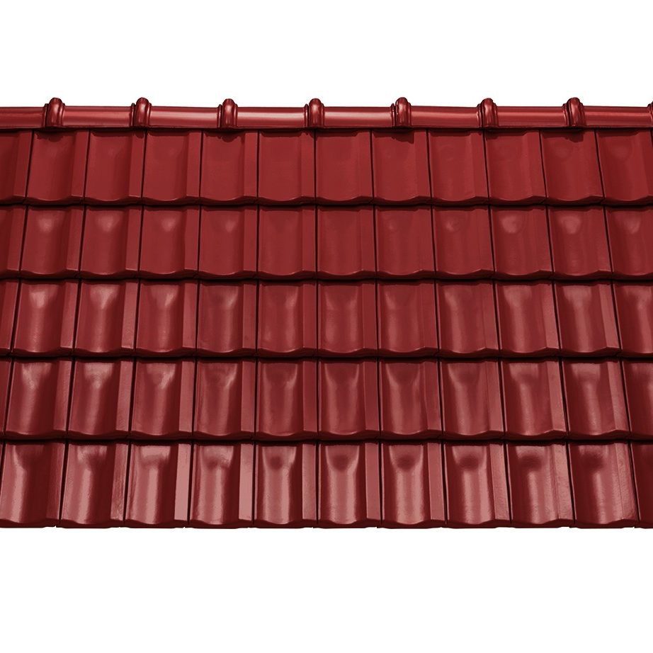 Střešní plocha Tondach Stodo 12 glazura kaštanově hnědá