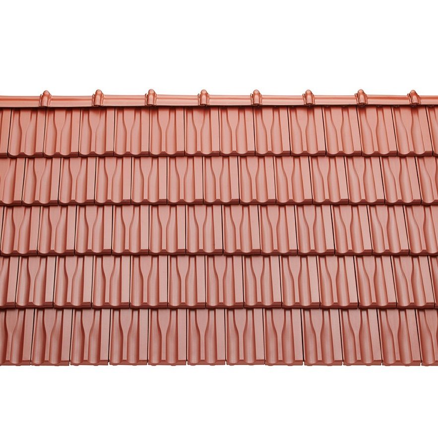 Střešní plocha Tondach Hranice 11 engoba červená