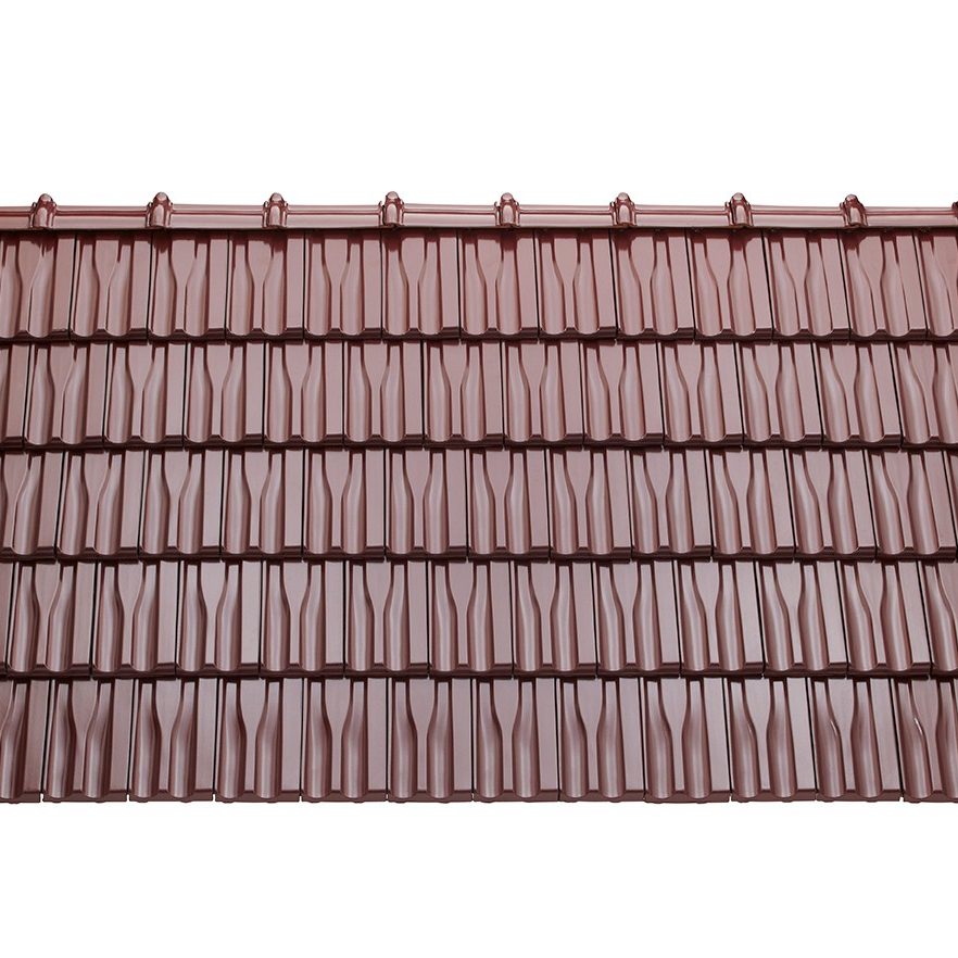 Střešní plocha Tondach Hranice 11 glazura Amadeus červená